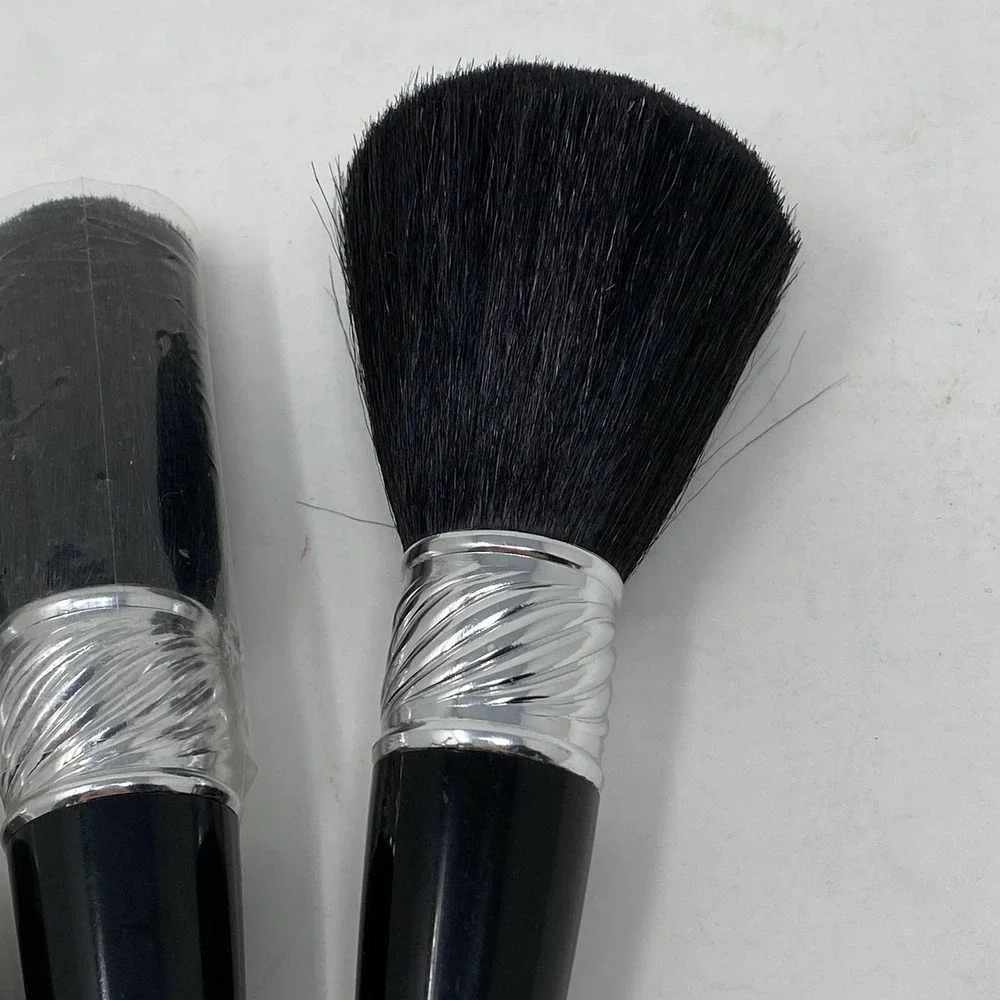 Makeup Brushes Lot of 3 Black with 2